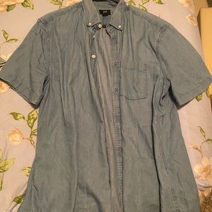 Men’s button up T-shirt